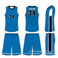 Design uniforme de basquete mais recente jersey preto basquetebol